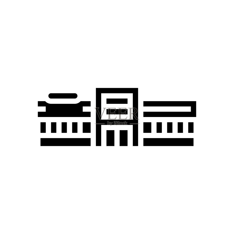 大型超市商店标志符号图标矢量图图标素材