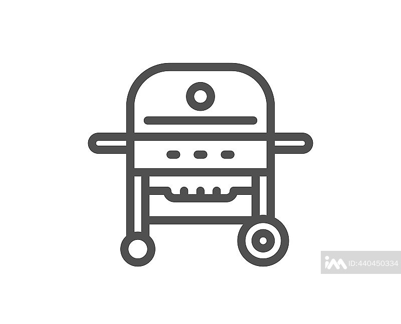 燃气烤炉线条图标图标素材