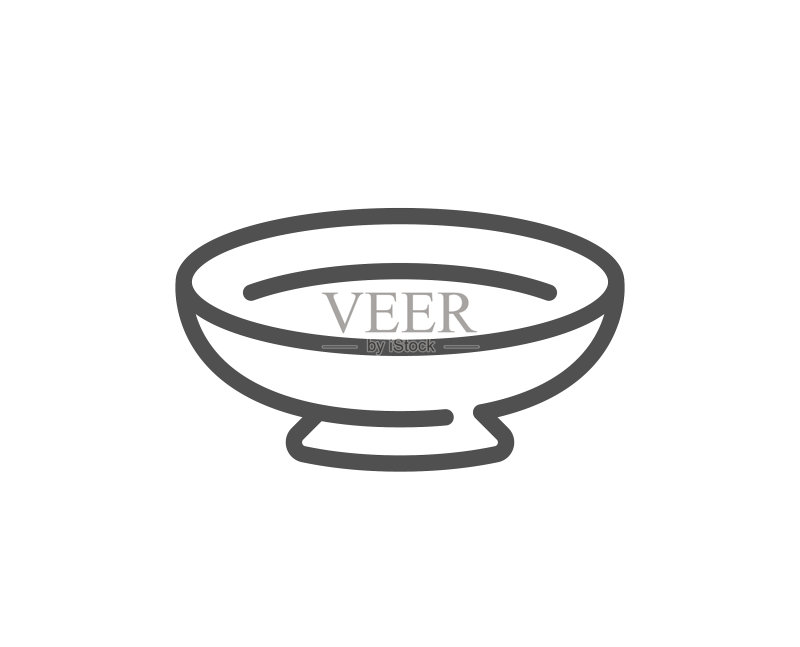 餐具盘子线条图标图标素材
