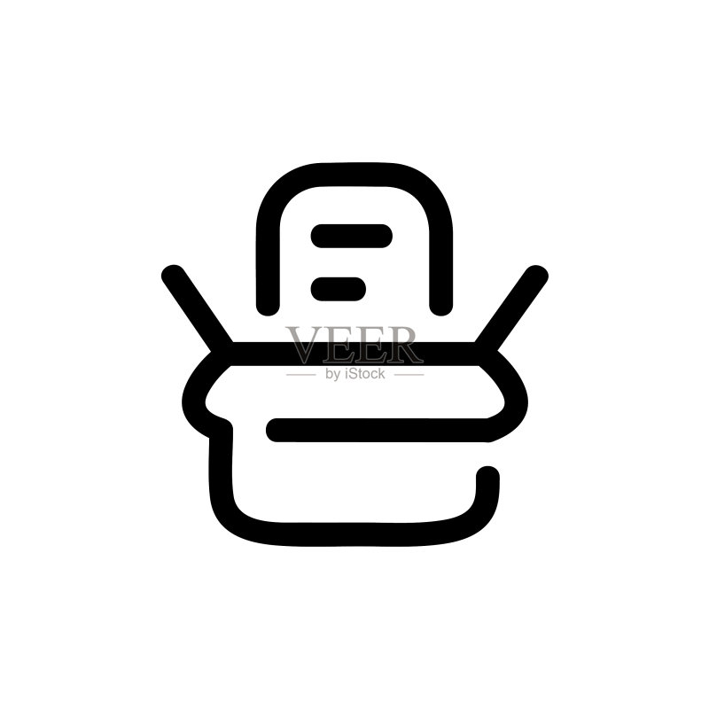 白色背景上的Waze矢量图标图标素材