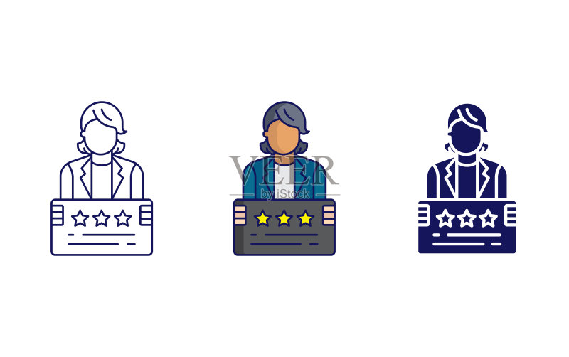 总统候选人女人矢量图标图标素材
