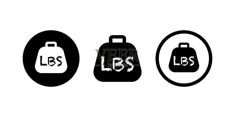 简约LBS重量网页符号:哑铃矢量图标图标素材