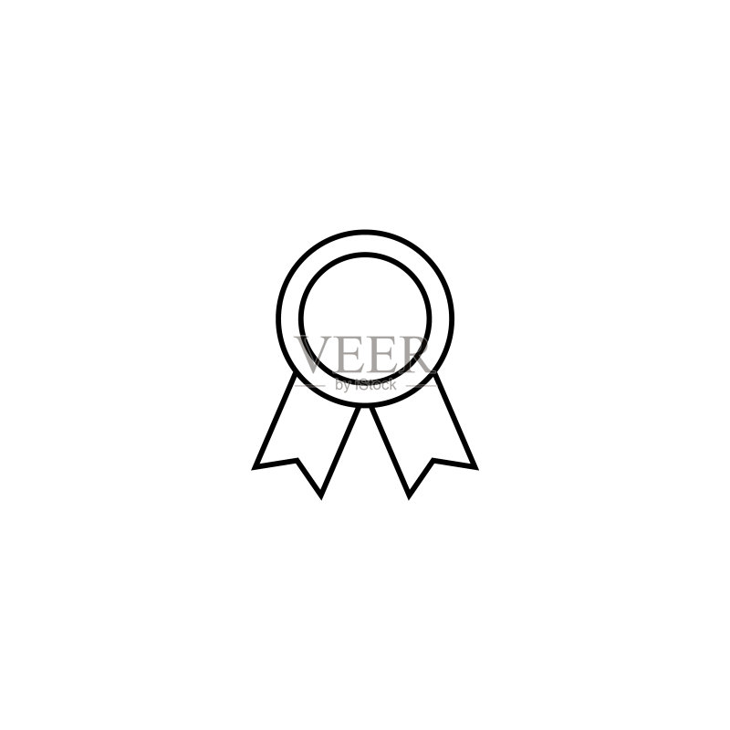 奖章线条图标,Logo矢量图标素材