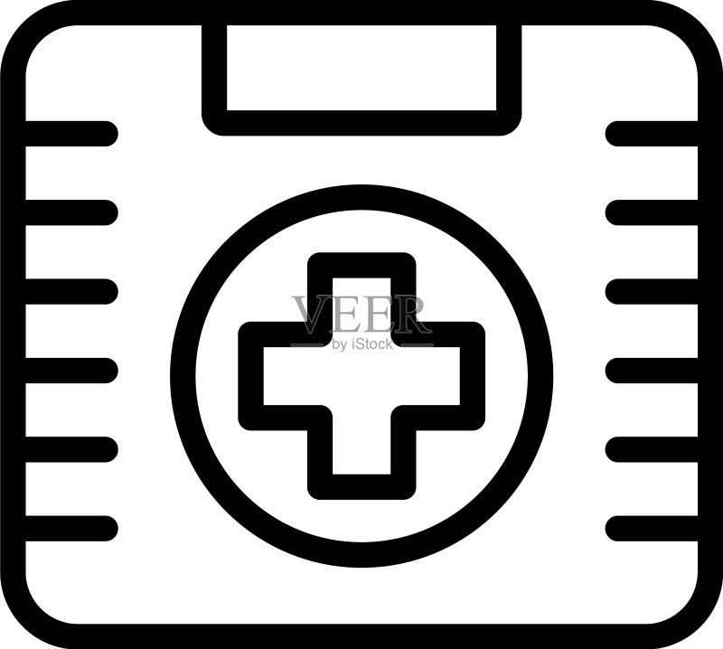 急救箱轮廓图标,金钱救济图标素材