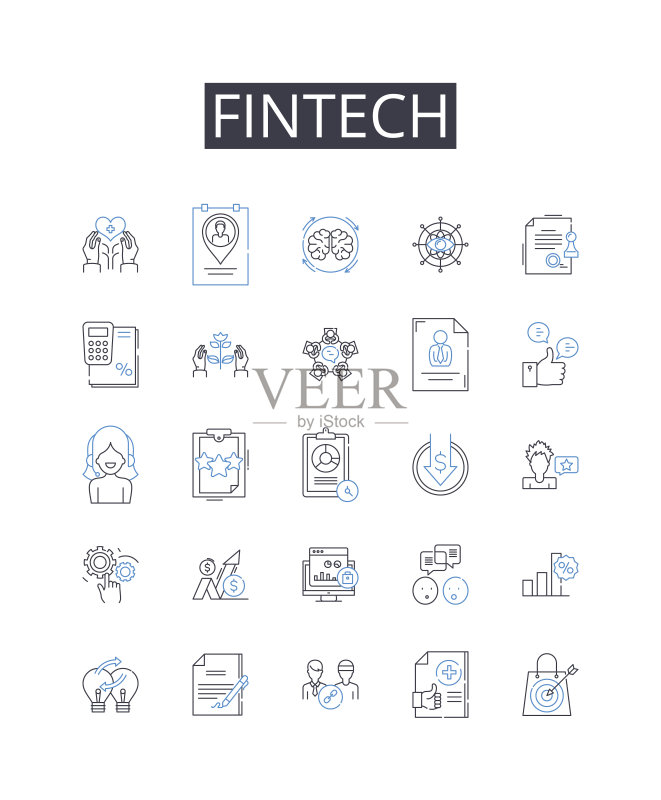 金融科技线性图标合集:钦佩、崇拜、痴迷、狂热、英雄崇拜、敬畏、偶像崇拜矢量线性图,迷恋、痴情、崇拜大纲标志集图标素材