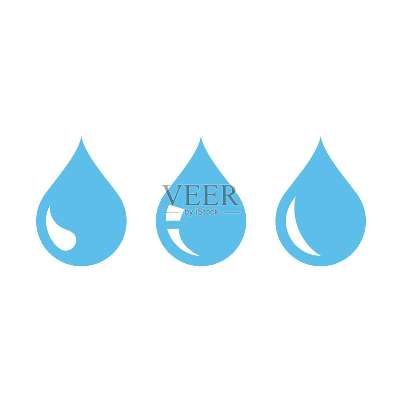 水滴矢量图标合集图标素材