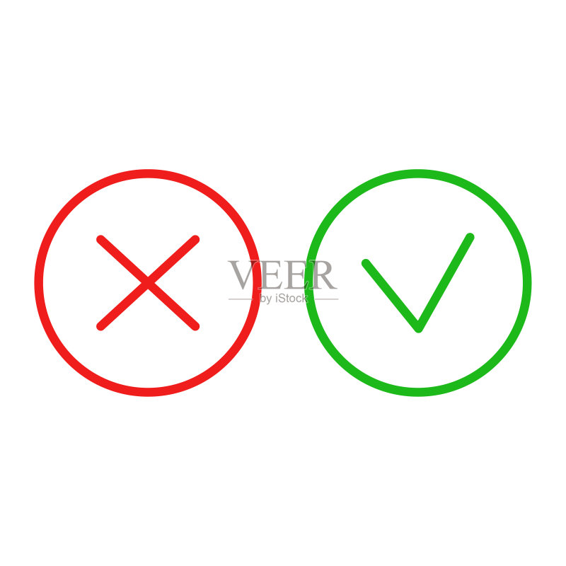 网页设计叉号标记矢量图标图标素材