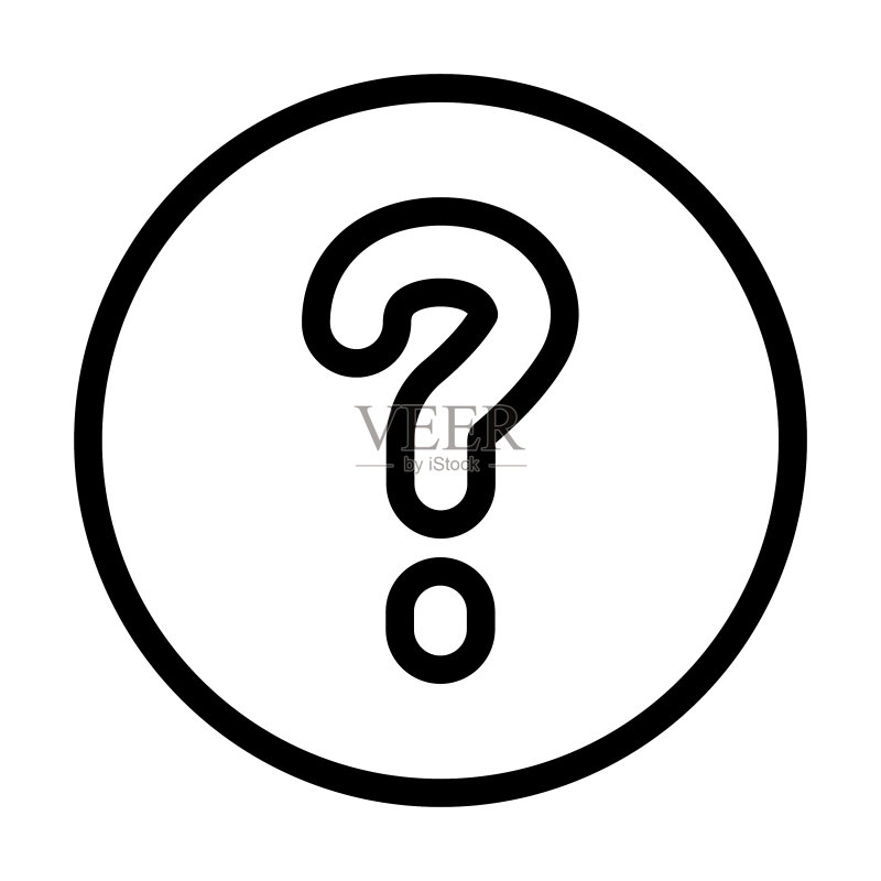 个人及商业用途的粗线帮助图标图标素材