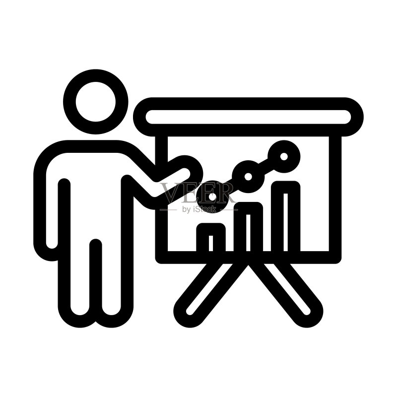 个人演示粗线条图标图标素材