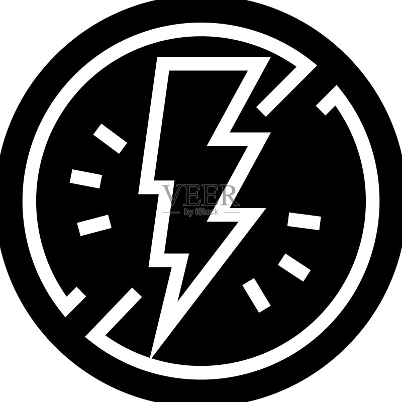 警示电力符号图标图标素材