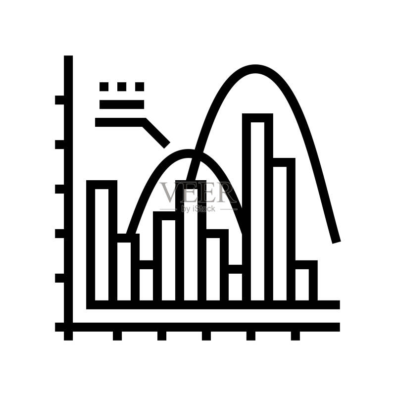 统计数学科学教育线条图标矢量图图标素材