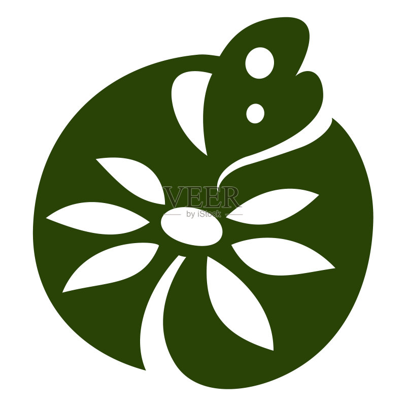 蝴蝶植物图标图标素材