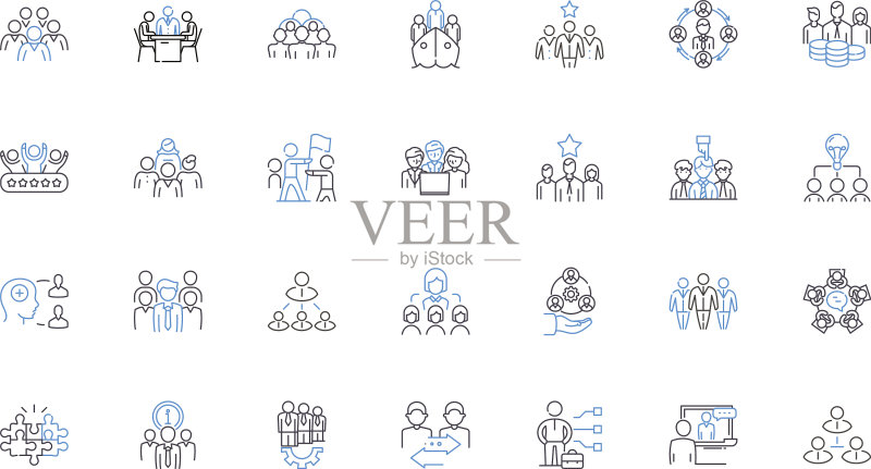 公司线条图标合集图标素材