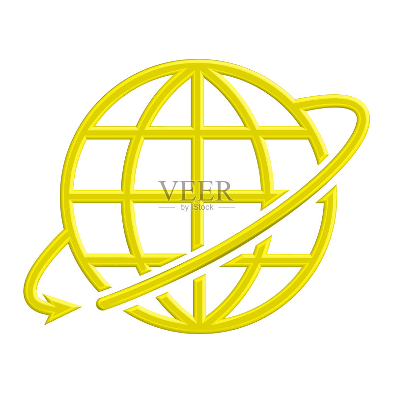矢量插画:地球图标图标素材