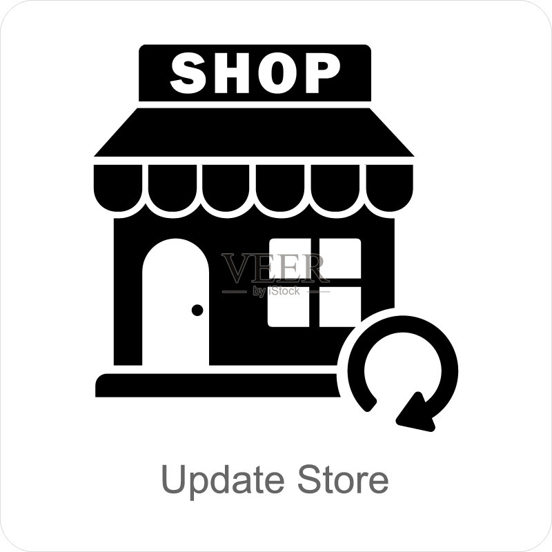 更新商店图标概念图标素材