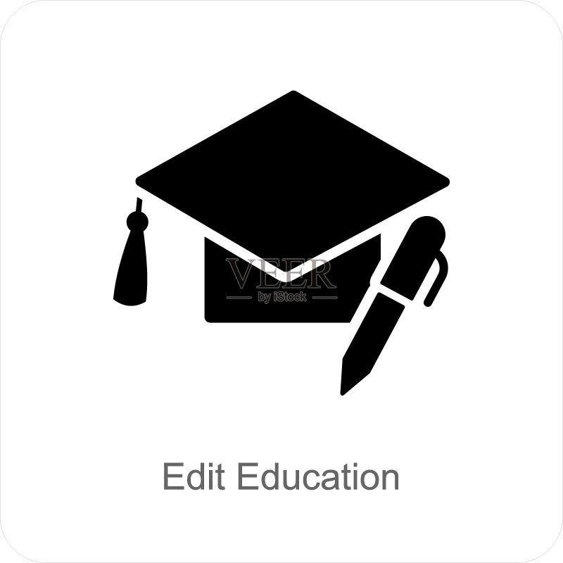 编辑教育学习图标概念图标素材