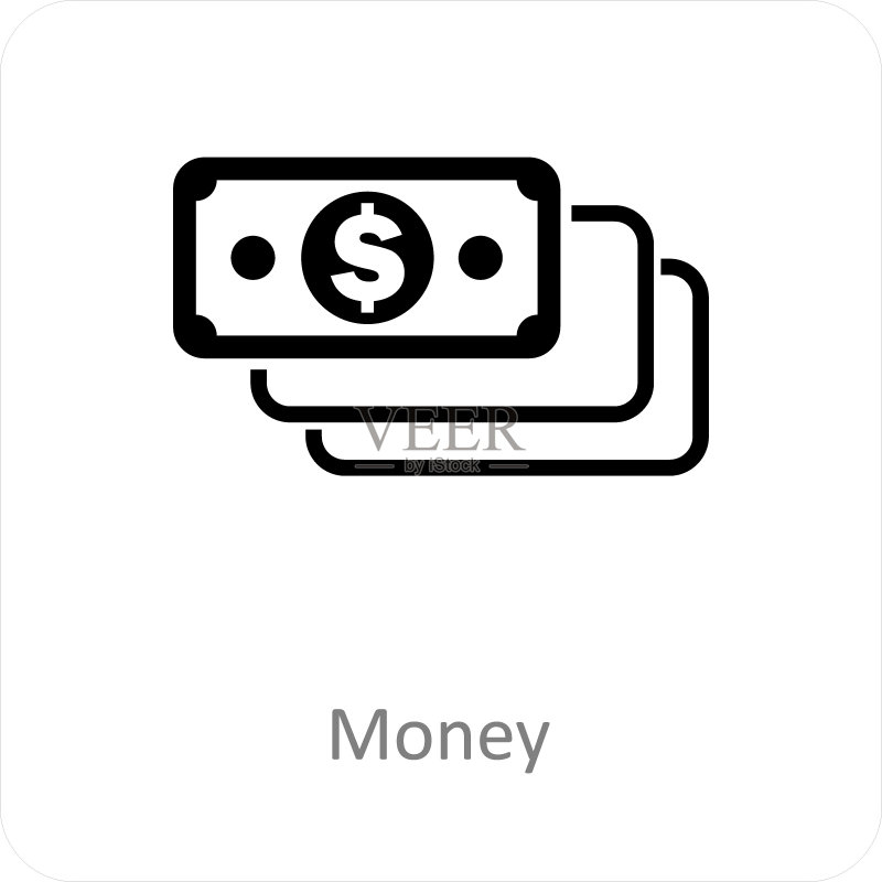 金钱和现金图标概念图标素材