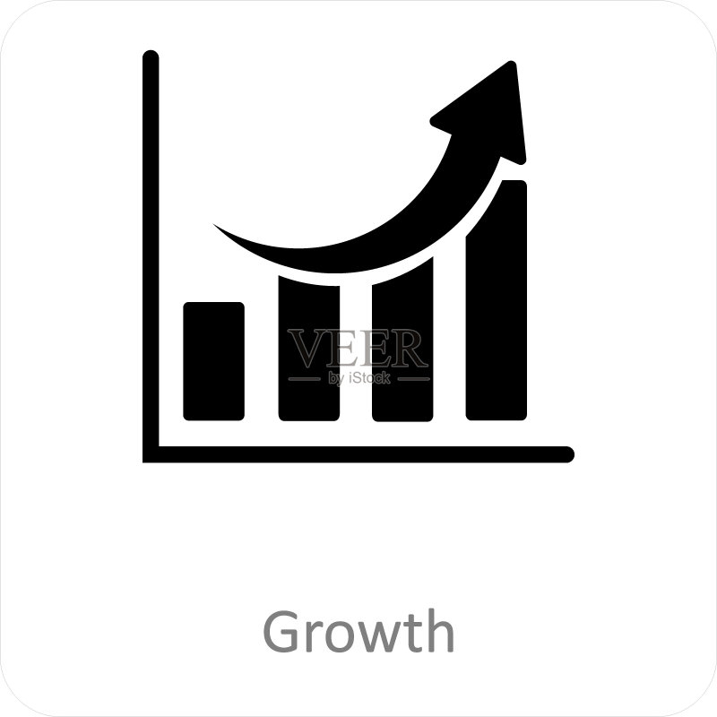 增长与商业图标概念图标素材