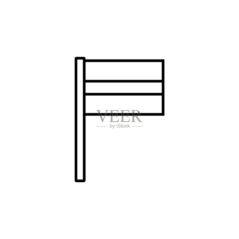 旗帜线条图标,logo矢量素材图标素材