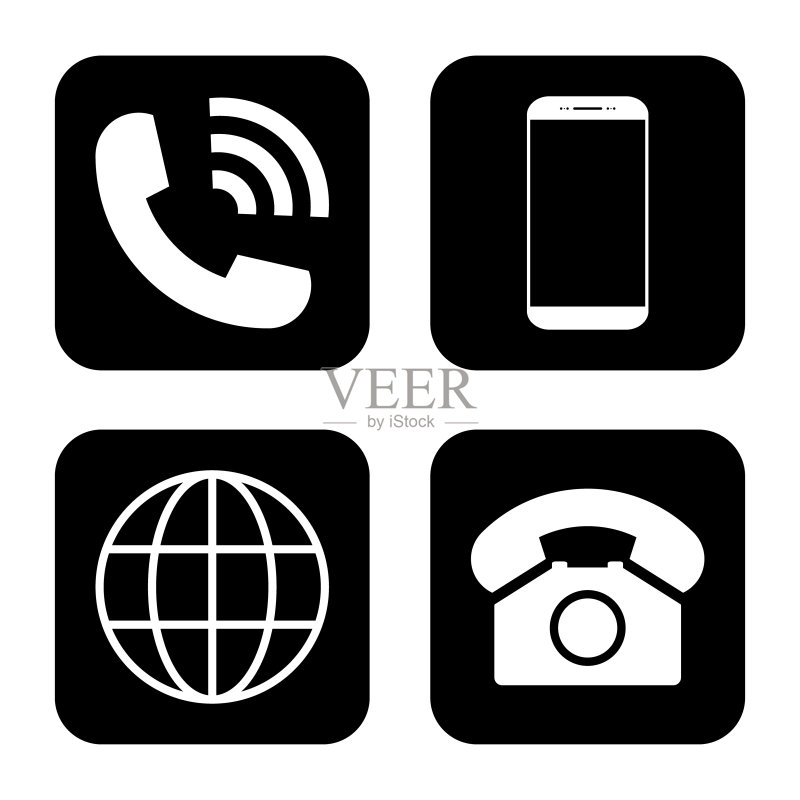 手机WWW图标聊天网络通信矢量素材图标素材