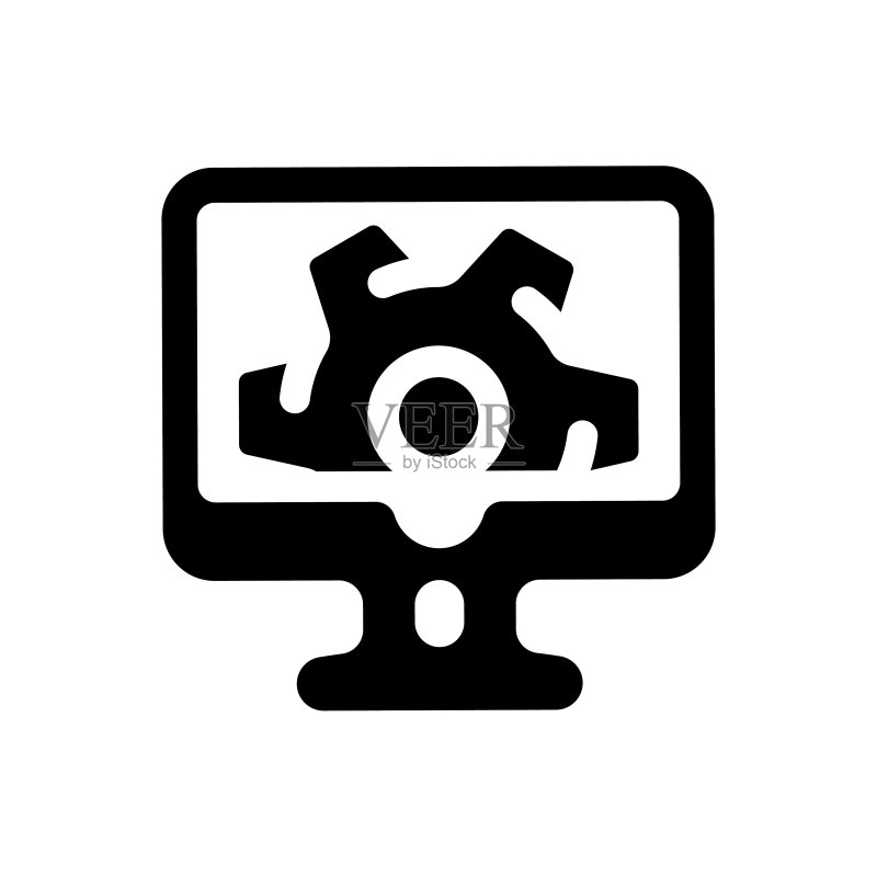 电脑设置或电脑维修设计图标图标素材