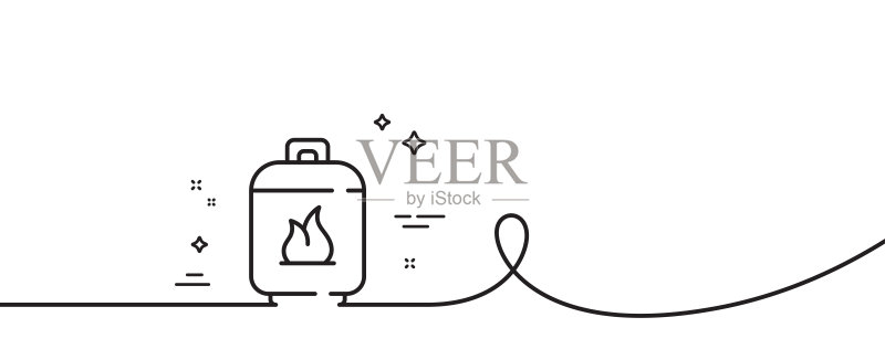 煤气罐线性图标图标素材