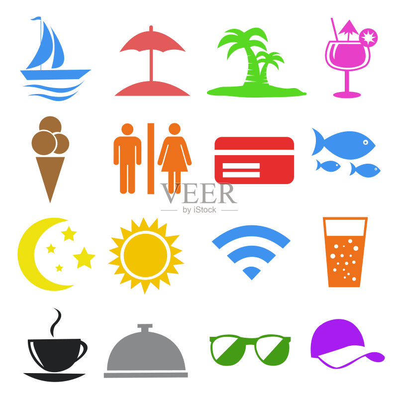 夏季和假期图标矢量素材图标素材