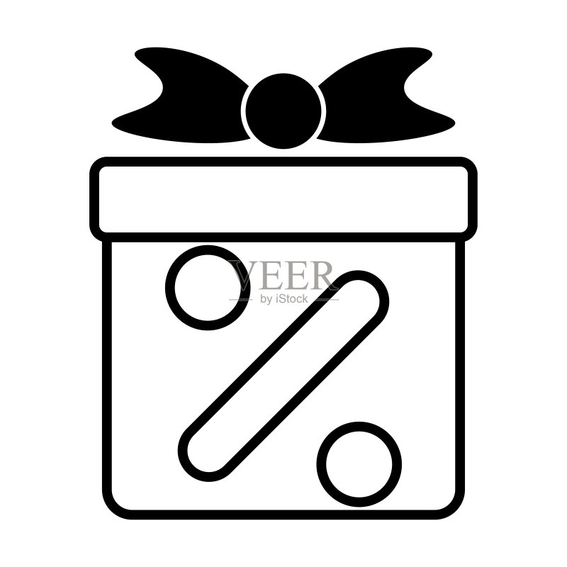 礼品盒折扣图标,礼品矢量,盒子插图图标素材