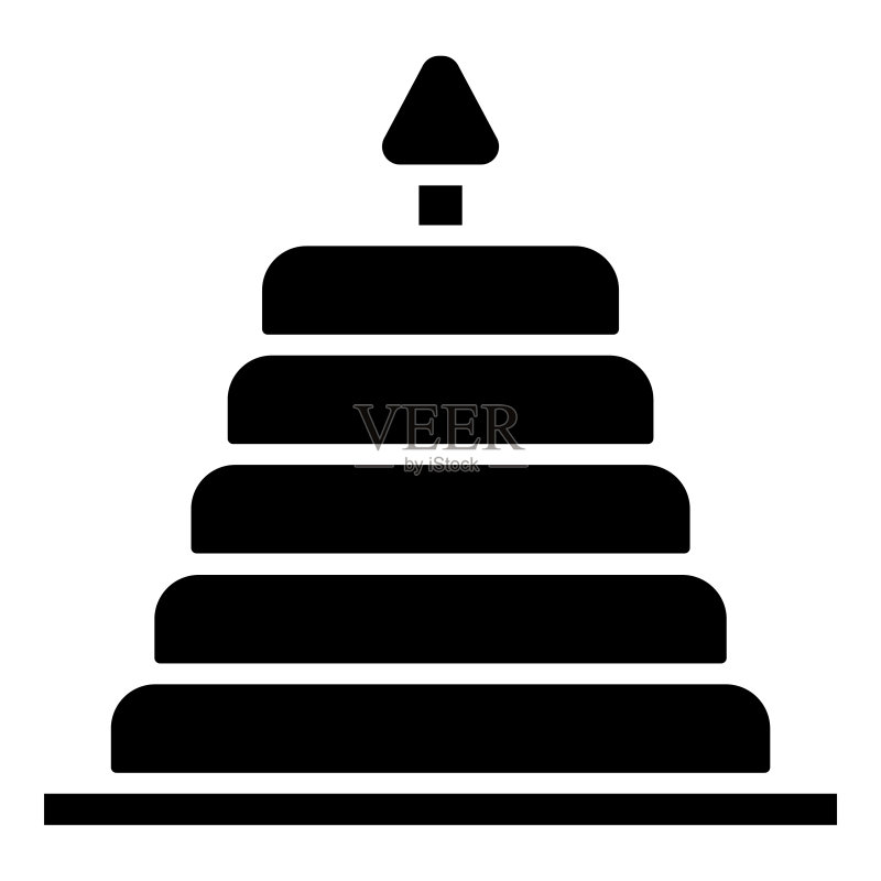 金字塔玩具图标设计模板插图图标素材