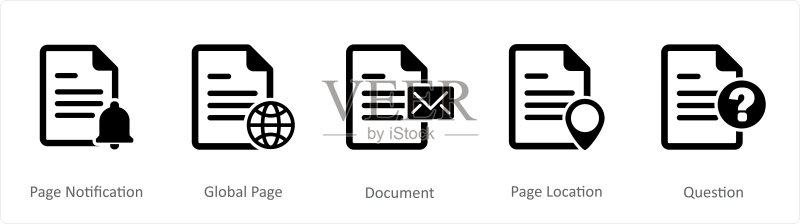 页面通知,全局页面,文档图标图标素材