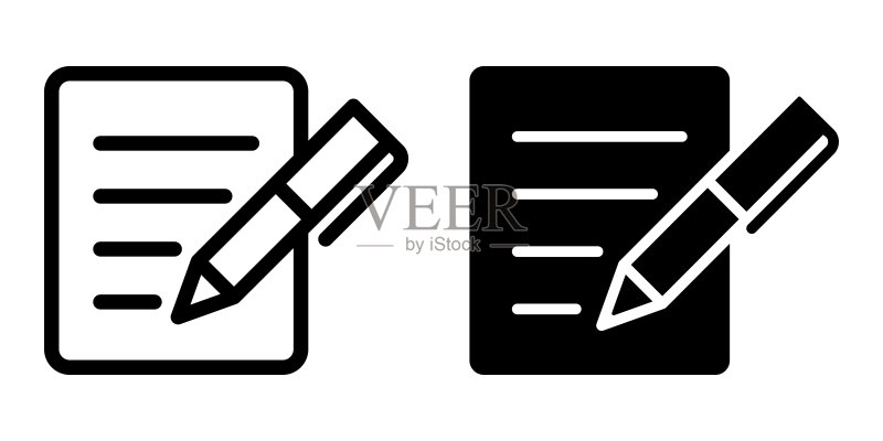 钢笔图标矢量图图标素材