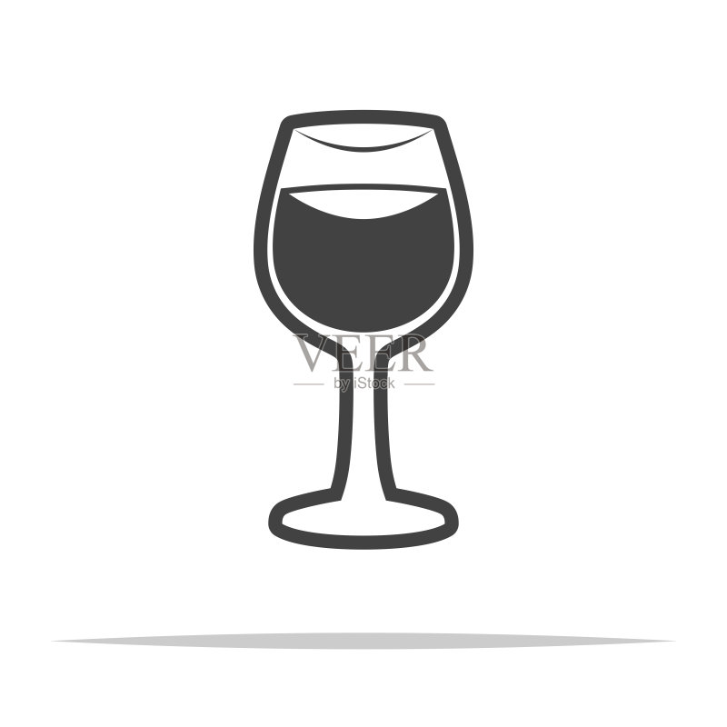 透明矢量葡萄酒杯图标图标素材