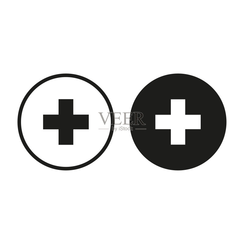 加号图标,添加符号,医疗加号,矢量图图标素材