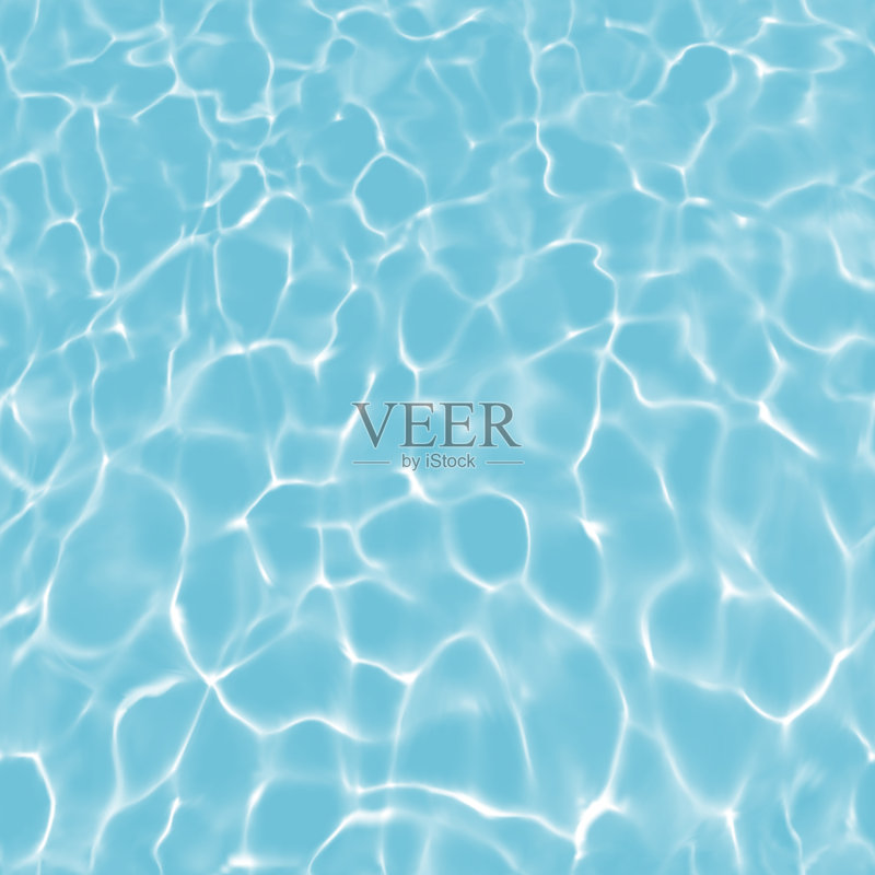 水面背景与太阳反射和无缝涟漪正版元素素材