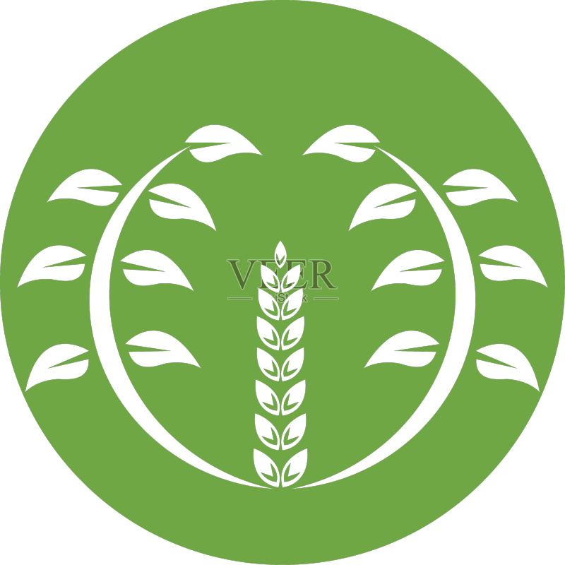 小麦图标标志图标素材