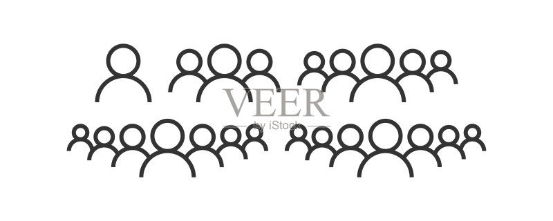 人群、群组、用户图标矢量插画设计图标素材