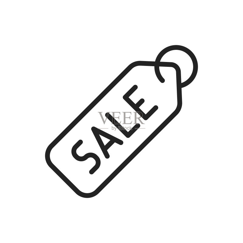 电商购物线性风格网页图标图标素材