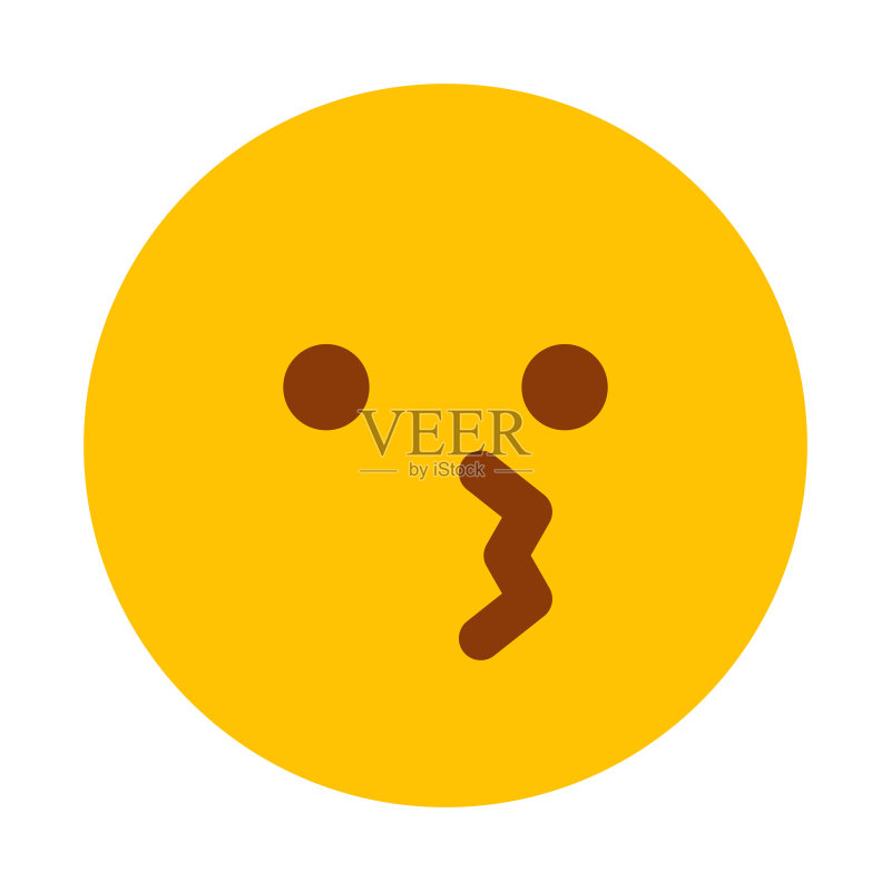 透明背景上的亲吻表情符号图标图标素材