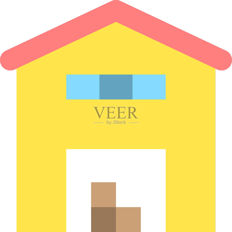 住宅房屋外观图标素材