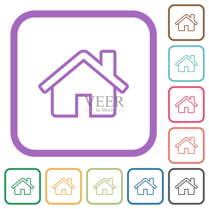 房屋轮廓简约图标图标素材