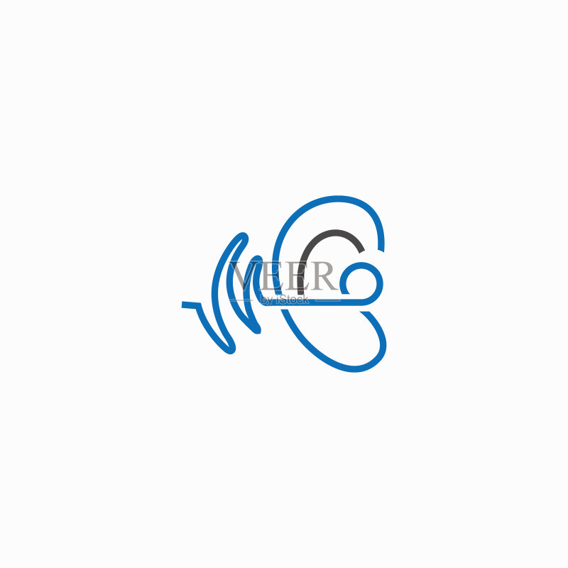 助听标志模板图标设计图标素材