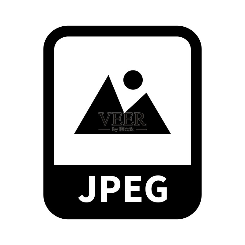 简约JPEG文件图标,JPEG扩展名矢量图图标素材