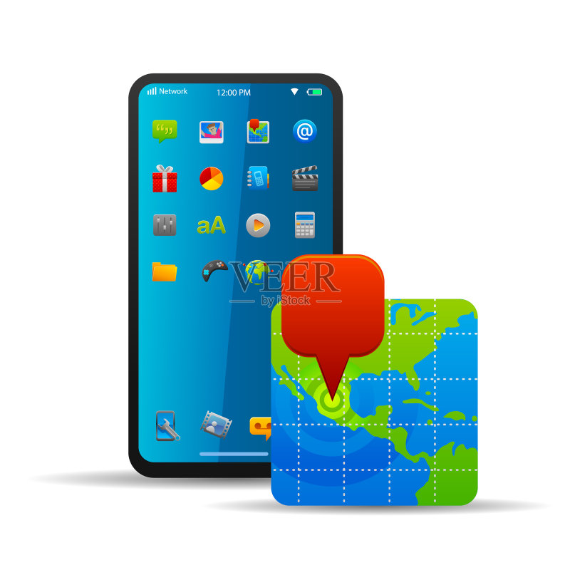 智能手机全球图标集图标素材