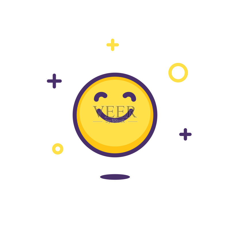 带火花和星星的表情符号设计图标素材