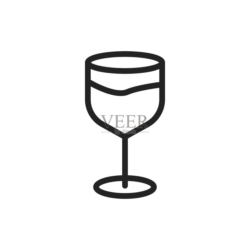 咖啡系列线性风格美食网页图标图标素材
