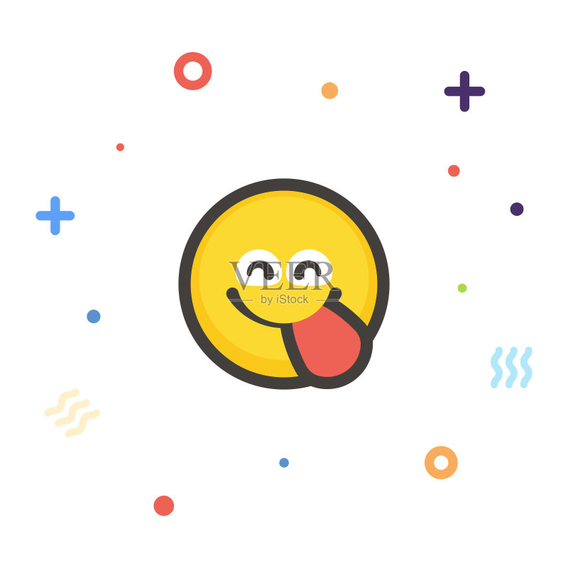 闪光背景表情符号图标素材