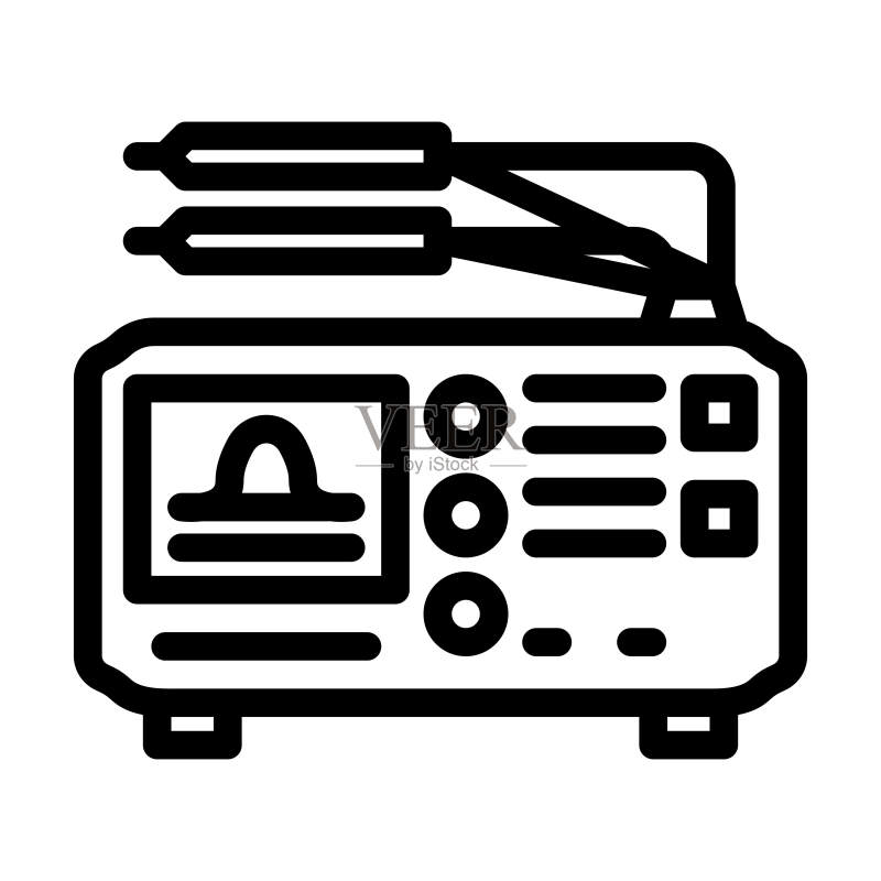 测试设备工具工作线条图标矢量图图标素材