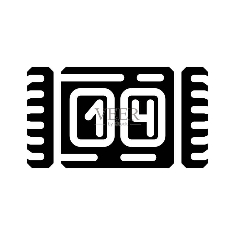 编织羊毛计数器字形图标矢量图图标素材