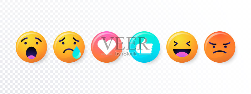 微笑表情符号图标素材