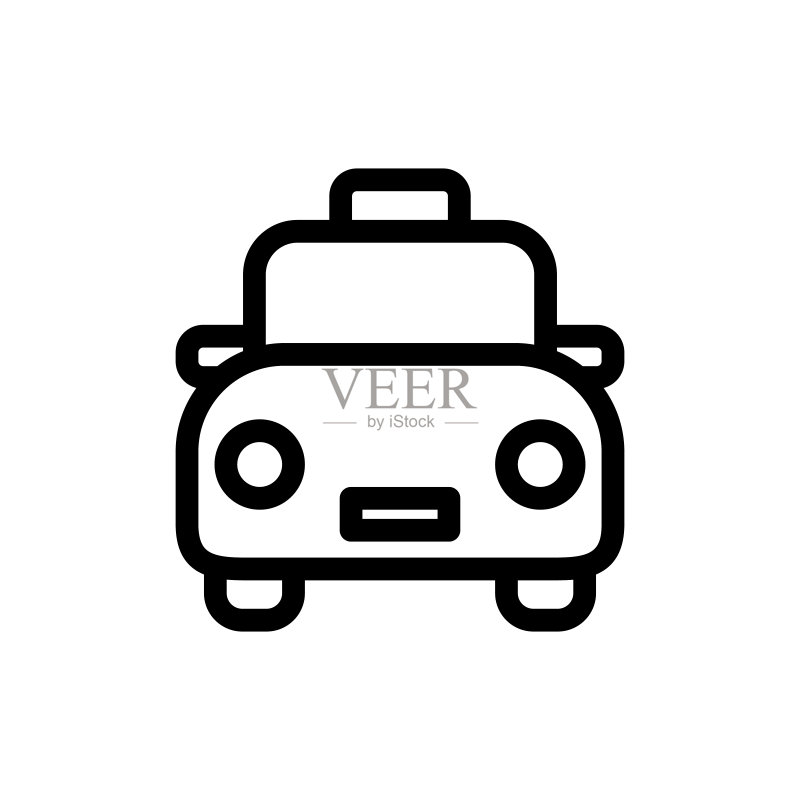 出租车车辆图标图标素材